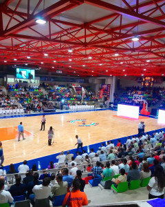 Arena La Paz - La Paz, BCS - Duela Deportiva de CONNOR SPORTS, Tableros para Basquetbol, Equipo para Voleibol y Pizarras de Anotacion.