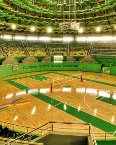 Arena Zamna- Merida- Duela Deportiva de Connor, Tableros Basquetbol y Equipo Volibol de Gared, Pizarra 4 caras de anotacion.