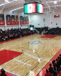Arena Zonkeys- Tijuana - Duela Deportiva de Connor, Tableros de Basquetbol colgantes y Pizarras de anotacion.