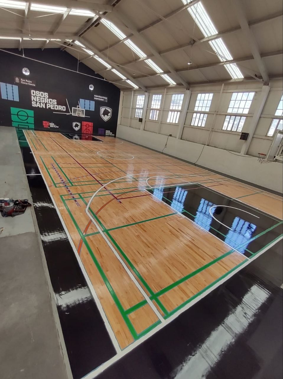 Después de rehabilitación de espacio deportivo
